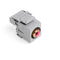 40735-RRG LEVITON RCA 110-Termination Connector, Grey Housing, Red