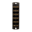 5F100-2EC Coupler Panel, Leviton OPT-X, 6 Duplex SC Ports (12 Fibers), Multi-Mode OM2