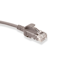 6H460-03S Mini Patch Cable, Leviton High-Flex HD6, CAT6, 3 Ft., Gray