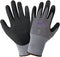 500G Gloves: Batoray Tsunami Lite, Gray Nylon with Black Nitrile Palm - Large