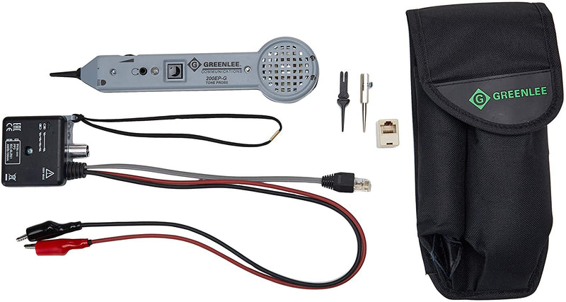 701K-G Tone & Probe Kit with Pouch: Greenlee