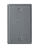 Leviton 84014-40 Blank Faceplate , Stainless Steel