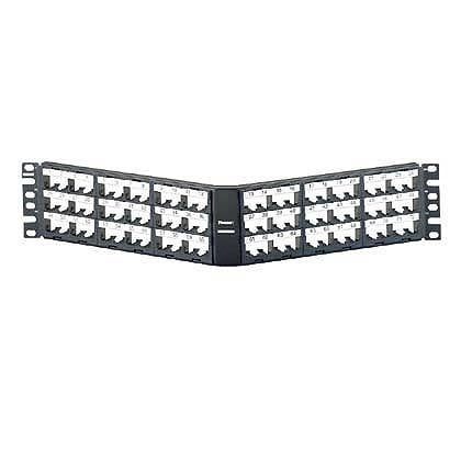 CPPLA72WBLY, Panduit PatchPanel,72-port,Angled, Black (MOQ: 1; Increment of 1)