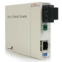 CV-SMSC100 Fiber Media Converter: StarTech, 10/100, RJ45 / SC, Single-Mode