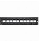 6910G-U48 Patch Panel, Leviton QuickPort, 48 Port, Modular (kitted with CAT6A jacks), Rack Mount