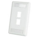 OR-403HDJ12-88 Ortronics Faceplate, Clarity High Density, 2 Port, Cloud White (MOQ: 20)