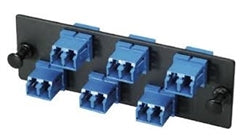 Panel De Adaptadores De Fibra Óptica Panduit – 6 Puertos LC Multimodo, Mangas De Cerámica, Aqua