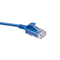 6H460-07L Mini Patch Cable, Leviton High-Flex HD6, CAT6, 7 Ft., Blue