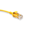6H460-07Y Mini Patch Cable, Leviton High-Flex HD6, CAT6, 7 Ft., Yellow