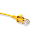 6H460-03Y Mini Patch Cable, Leviton High-Flex HD6, CAT6, 3 Ft., Yellow