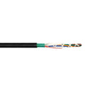 Superior Essex FA26-024U13-E991 24-Fiber OS2 Singlemode Armored Aerial & Direct Burial Outdoor Fiber Optic Cable – Black