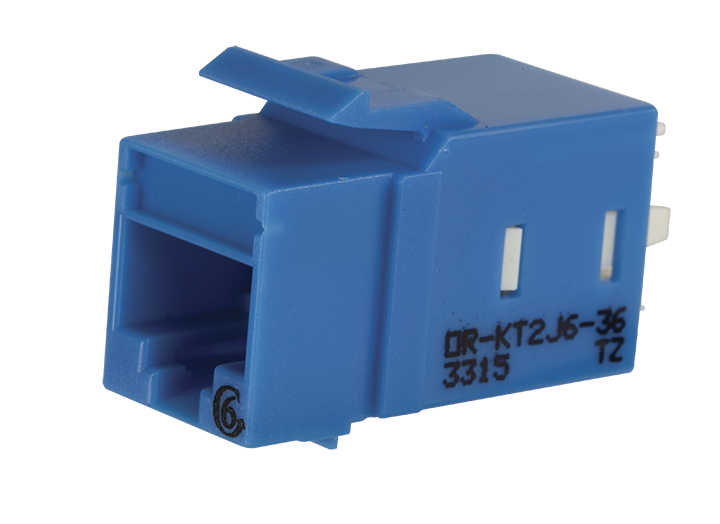KT2J625-36 Ortronics Keystone CAT 6, RJ45 Jack Blue, 25 Pack