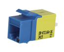 Ortronics KT2J6A25-36 CAT6A RJ45 KeyStone Jack Module, TechChoice 2, Blue, 25 Pack