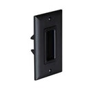 Legrand WP1014BKV1 On-Q Low Voltage Cable Entry with Brush Faceplate, Black