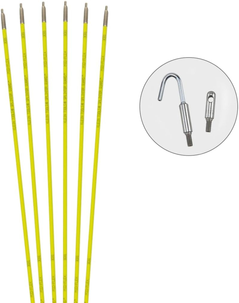 Klein Tools 56430 Fish and Glow Rods, 30 Feet, Fiberglass, White