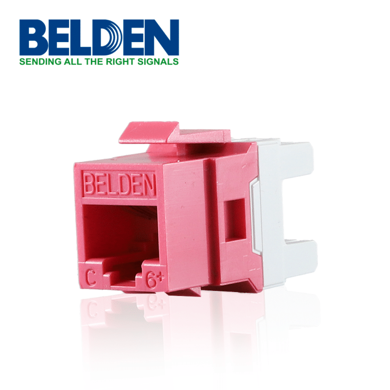 Belden AX101323 CAT6 RJ45 KeyConnect Jack Module, TIA Red