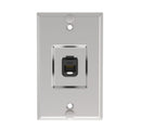 Panduit KWPK6 CAT6 RJ45 Wall Phone Faceplate, Stainless Steel