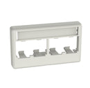 CFFPL4WH Panduit Furniture Faceplate, 4 Port, White
