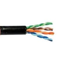 Superior Essex PW04-401-58 PowerWise, 4 Pair, CAT5e Cable, Gel-Filled OSP, 1000 Feet - Black