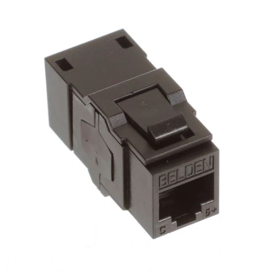 Belden AX104215 CAT6 RJ45 KeyConnect Jack Coupler Module, Black ...