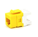 Belden AX104154 CAT6A RJ45 KeyConnect Jack Module, Yellow