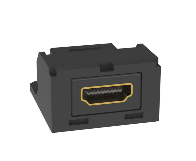 Panduit CMHDMIBL Mini-Com HDMI Coupler Jack Module, Black