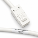 CAT6 UTP RJ45 Jack-to-Plug Zone Cord | TAA Compliant Custom Ethernet Cable - Made in USA White
