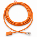 CAT6 UTP RJ45 Jack-to-Plug Zone Cord | TAA Compliant Custom Ethernet Cable - Made in USA Orange