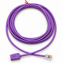 CAT6 UTP RJ45 Jack-to-Plug Zone Cord | TAA Compliant Custom Ethernet Cable - Made in USA Purple