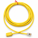 CAT6 UTP RJ45 Jack-to-Plug Zone Cord | TAA Compliant Custom Ethernet Cable - Made in USA Yellow