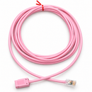 CAT6 UTP RJ45 Jack-to-Plug Zone Cord | TAA Compliant Custom Ethernet Cable - Made in USA Pink