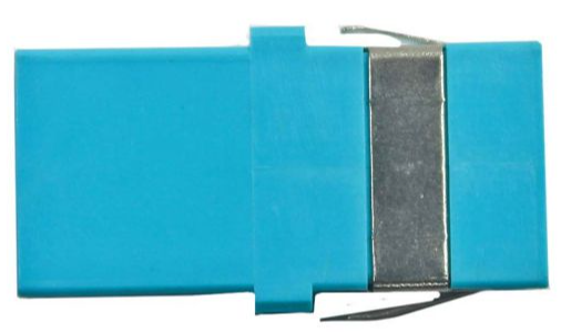 Fiber Optic Coupler: SC/SC Simplex, OM3/4 - Aqua