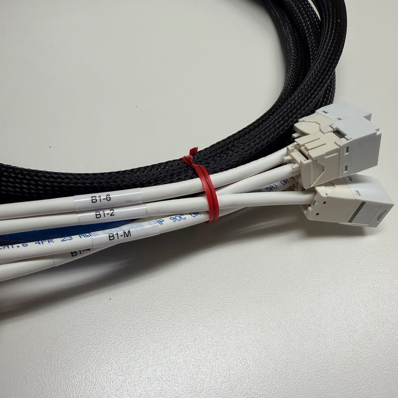6 Cable CAT6 UTP Stranded Conductor RJ45 to RJ45 | Plug to Jack Premium Custom Ethernet Cable Bundle - Made in the USA