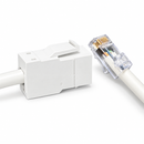 CAT6 UTP RJ45 Jack-to-Plug Zone Cord | TAA Compliant Custom Ethernet Cable - Made in USA White