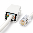 CAT6 UTP RJ45 Jack-to-Plug Zone Cord | TAA Compliant Custom Ethernet Cable - Made in USA White