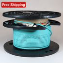 6 Fiber Non-Armored 50/125  Multimode OM4 Pre-Terminated Fiber Optic Cable, Indoor/Outdoor, Plenum, with a Pulling Eye