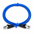 Augmented CAT6A Shielded(STP) Ethernet Patch Cable with Boots, Snagless RJ45, UTP, 3 Ft. - Blue RJ86AS-03-BU-B