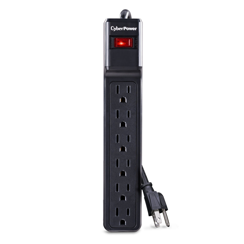 Cyber Power CSB604 6 outlet, 4-ft cord, 900 Joule Surge Suppressor
