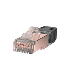 SPS6X88-C, Panduit RJ45 Modular Plug: Panduit, 8 Position / 8 Conductor for Round, Solid or Stranded CAT6A Shielded Cable (MOQ: 100; Increment of 100)