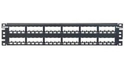 CP48BLY, Panduit Mini-Com Patch Panel, 48 Port, All Metal Shielded, Black (MOQ: 1; Increment of 1)