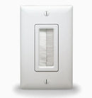 Legrand WP1014-WH-V1 On-Q Low Voltage Cable Entry with Brush Faceplate, White