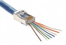 105020 EZ-RJ45 Modular Plug: 8 Position / 8 Conductor for Round, Solid or Stranded CAT5e/CAT6 SHIELDED Cable - Pass-Through