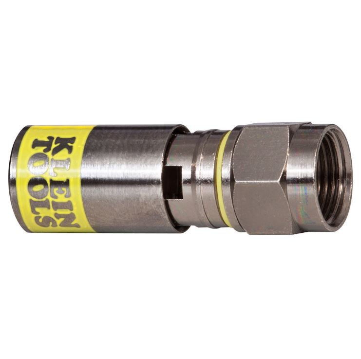 VDV812-612 Klein Tools Connector, F-Type Compression, RG6 Universal - Pack of 50