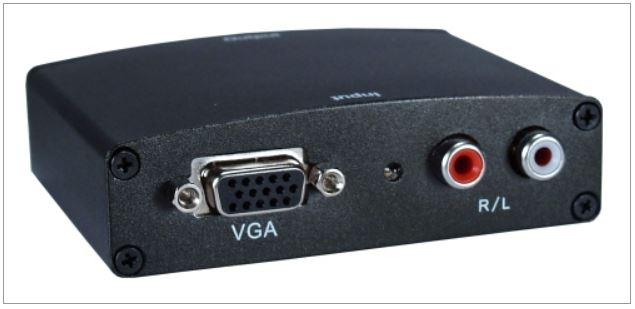 QVS HVGA-AS VGA Video & Stereo Audio to HDMI Digital Converter