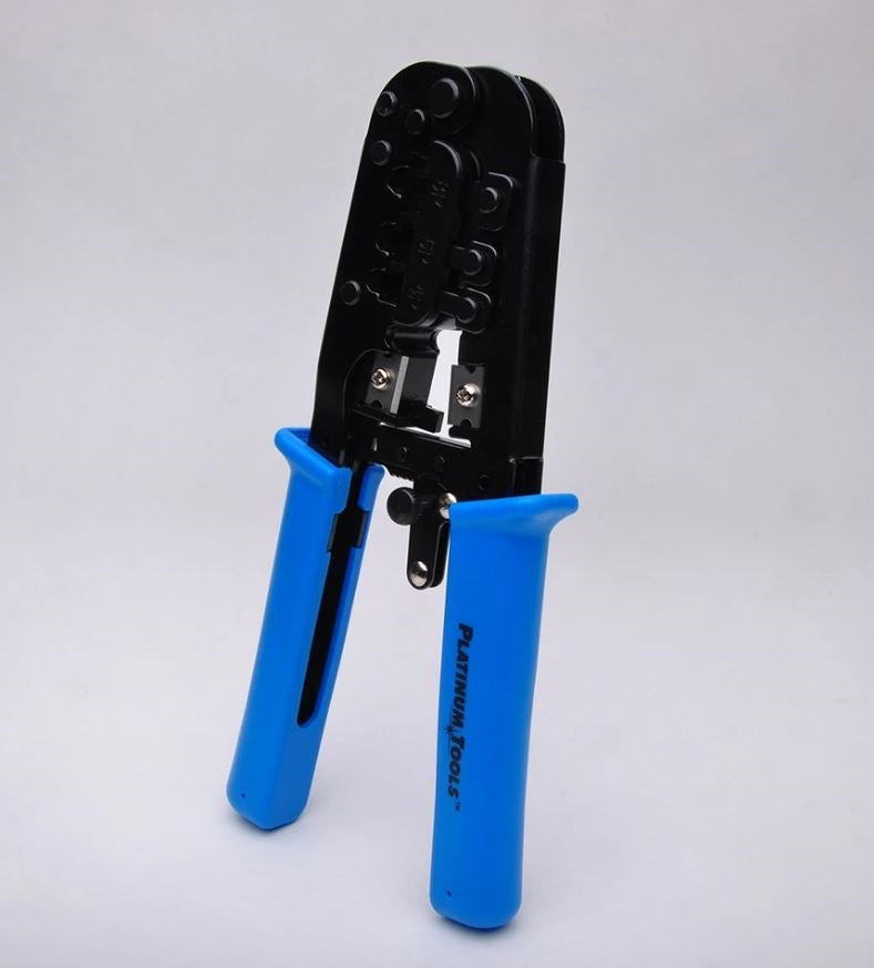 12503C Crimp Tool: Platinum Tools, All-In-One Modular RJ11, RJ12, RJ22 ...
