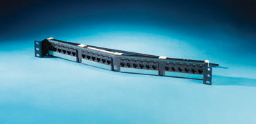 PHA66U24 Ortronics Patch Panel, Clarity, Angled, 24 Port, CAT6, Rack M ...