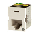 TJ6A-13 Ortronics Modular Jack: Ortronics TracJack, CAT6A, T568A/B, Electric Ivory  (MOQ: 20)