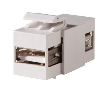 KSUSBAA Ortronics ORTRONICS Keystone, USB Type A-A, Feed-Through, Fog ...