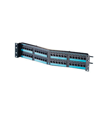 PHA66U48 Ortronics Patch Panel, Clarity, Angled, 48 Port, CAT6, Rack M ...