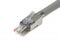 Platinum Tools 105028 ezEX44 Shielded RJ45 Modular Plug: 8 Position / 8 Conductor; CAT6 - Pass-Through, Box of 100